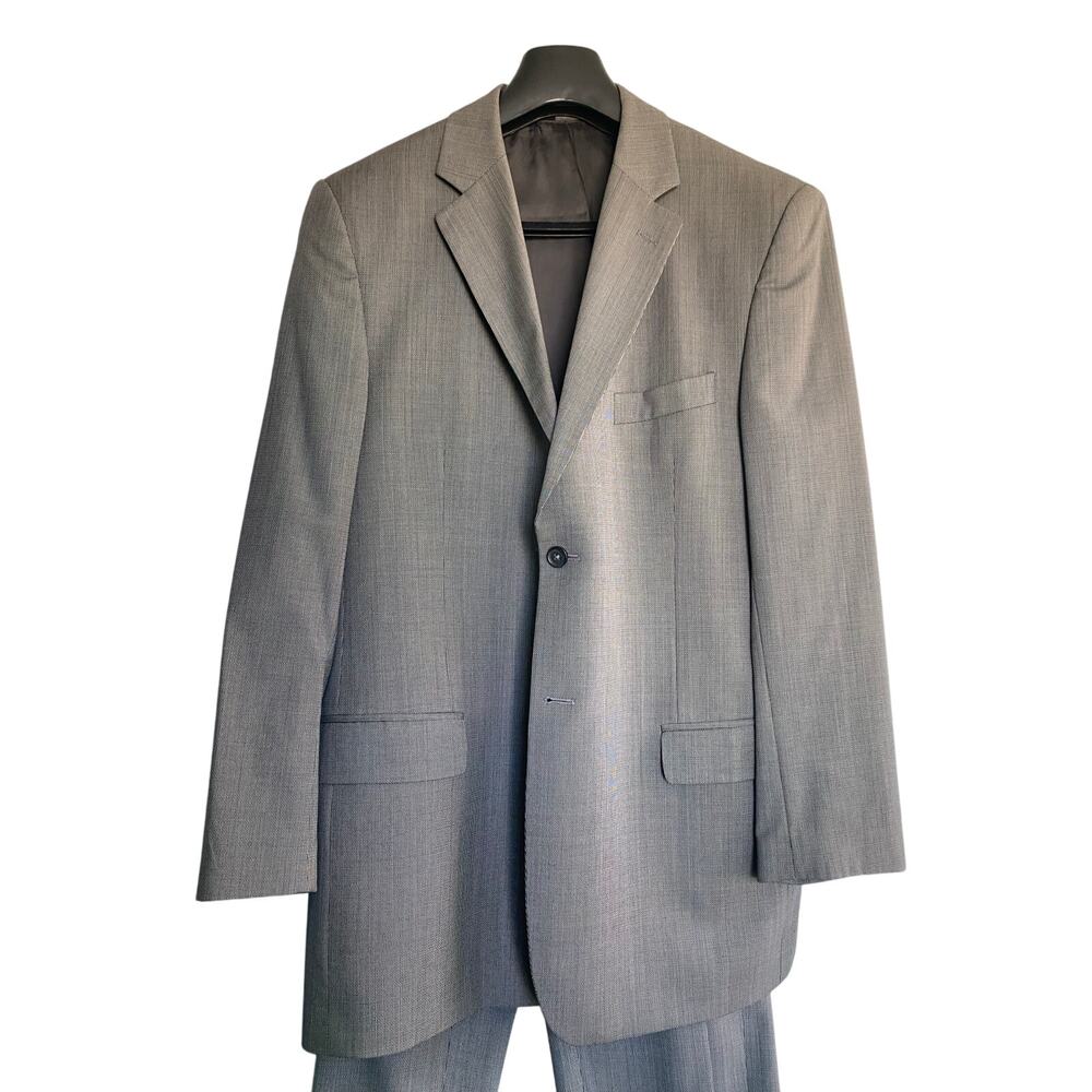 Pavone Men’s Two-Piece Suit – Gray – Super 120’s Wool – Size 39W
